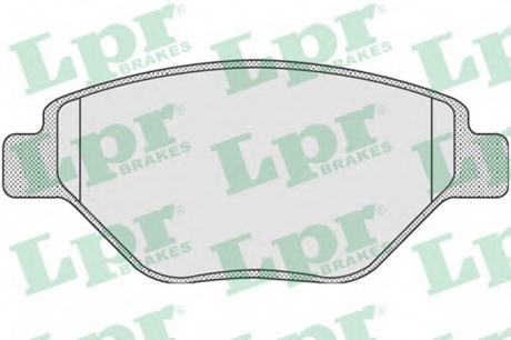 Комплект гальмівних колодок з 4 шт. дисків LPR 05P910 (фото 1)