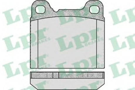 Комплект гальмівних колодок з 4 шт. дисків LPR 05P362 (фото 1)