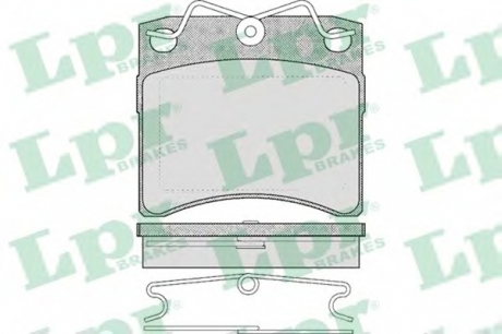 Комплект гальмівних колодок з 4 шт. дисків LPR 05P437 (фото 1)