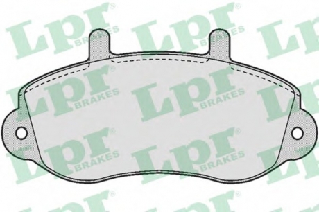 Комплект гальмівних колодок з 4 шт. дисків LPR 05P663 (фото 1)