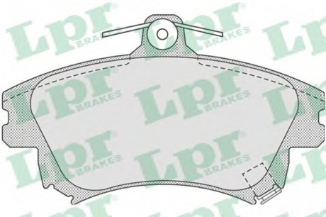 Комплект гальмівних колодок з 4 шт. дисків LPR 05P711 (фото 1)