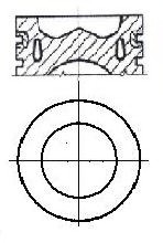 Поршень двигуна NURAL 87-139500-00 (фото 1)