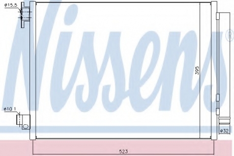 Радиатор кондиционера NISSENS 940321 (фото 1)