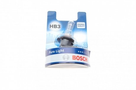 Лампа HB3 60W 12V Pure Light блистер - кратн. 20 шт ="" BOSCH 1987301062 (фото 1)