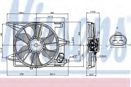 Вентилятор радиатора NISSENS 85708 (фото 1)
