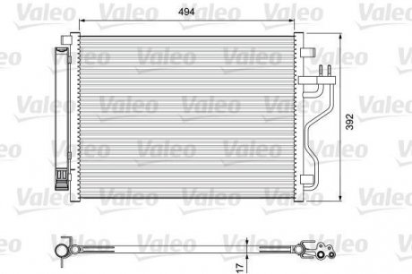 Радиатор кондиционера Valeo 814396 (фото 1)