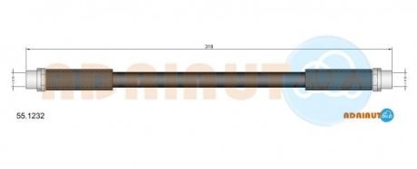 Тормозной шланг ADRIAUTO 55.1232 (фото 1)