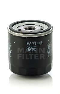 Масляний фільтр W714/3 MANN W 714/3 (фото 1)