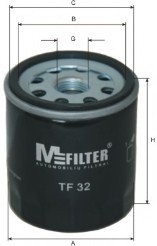 Фільтр масляний Combo (бензин) >01/Aveo/Lanos/Lacetti/OPEL TF 32 M-FILTER TF32 (фото 1)