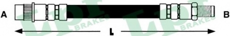 Шланг гальмівний RENAULT Kangoo 97-05 передн. (вир-во) LPR 6T46765 (фото 1)