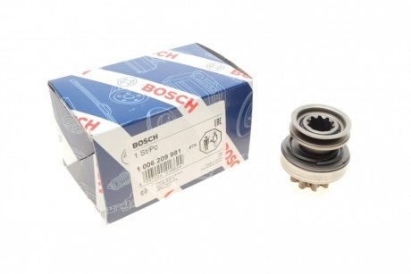 Привід з механізмом вільного ходу, стартер 1 006 209 981 BOSCH 1006209981 (фото 1)