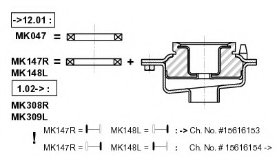 Підшипник опори амортизатора (вир-во) MONROE MK047 (фото 1)