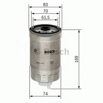 Фильтр топливный дизельный H=169mm FIAT Brava 1.9/2.4 JTD; ALFA JTD BOSCH 1457434198 (фото 1)