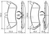 Тормозные колодки дисковые задние DB W163 2,3-3,7 (ML-klasse) BOSCH 0986424708 (фото 1)