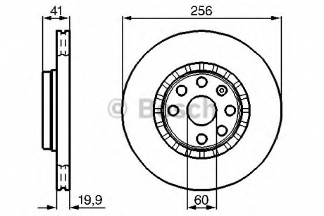 Диск гальмівний BOSCH 0986478535 (фото 1)