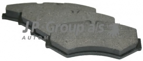 Комплект тормозных колодок, дисковый тормоз JP GROUP 1163705610 (фото 1)