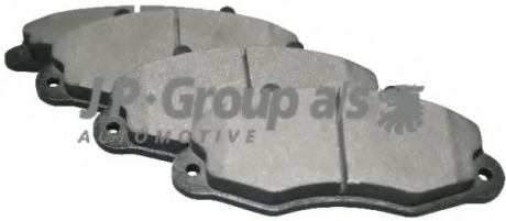Комплект тормозных колодок, дисковый тормоз JP GROUP 1563600510 (фото 1)