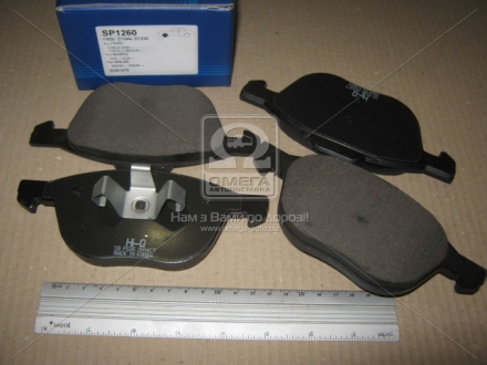 Тормозные колодки дисковые передние BRAKE Hi-Q (SANGSIN) SP1260 (фото 1)