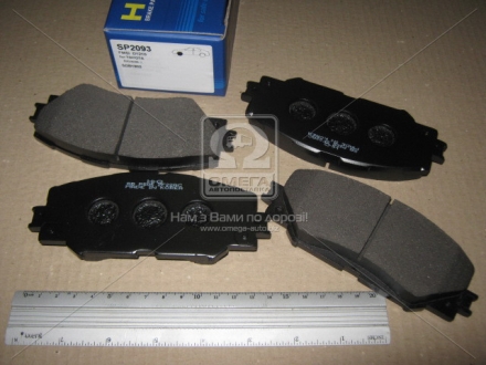 Тормозные колодки дисковые передние BRAKE Hi-Q (SANGSIN) SP2093 (фото 1)
