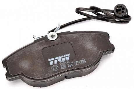 Комплект тормозных колодок, дисковый тормоз TRW GDB483 (фото 1)