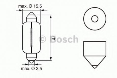 Ліхтар накалу BOSCH 1987302230 (фото 1)