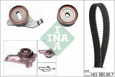 Комплект водяного насоса та зубчастого ременя INA 530026830 (фото 1)