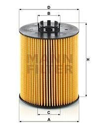 Фильтрующий элемент масляного фильтра MANN HU 12 015 X (фото 1)