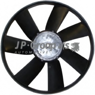 Вентилятор радіатора Golf III/IV/Passat B4 (250/150W/305mm/-AC) JP GROUP 1199100800 (фото 1)