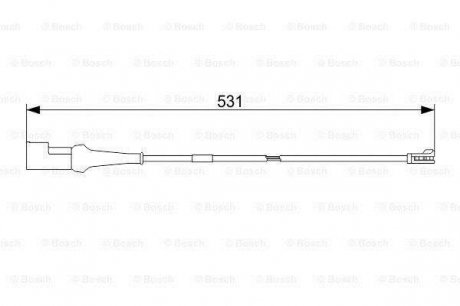 Датчик зносу,гальм.колодки 1 987 473 574 BOSCH 1987473574 (фото 1)