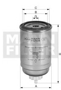 Фильтрующий элемент топливного фильтра MANN PL 9100 (фото 1)