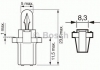 Лампа 24V 1,2W B8,3d Trucklight BOSCH 1987302515 (фото 1)