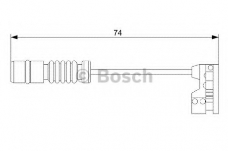 Гальмівні аксесуари (Датчик зносу колодки) BOSCH 1987473008 (фото 1)