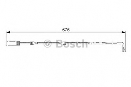 Датчик зносу гальмівних колодок BOSCH 1987473051 (фото 1)