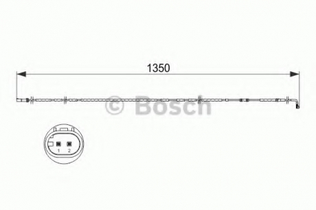 Датчик износа тормозных колодок BOSCH 1987473503 (фото 1)