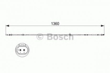 Датчик износа тормозных колодок BOSCH 1987473518 (фото 1)