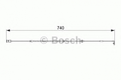 Датчик износа тормозных колодок BOSCH 1987474587 (фото 1)