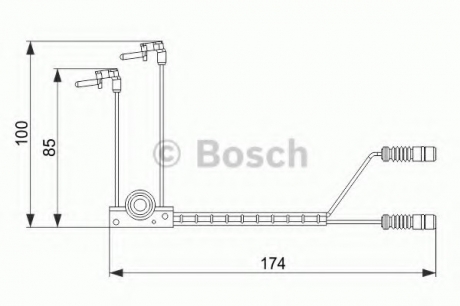 Датчик износа тормозных колодок BOSCH 1987474584 (фото 1)