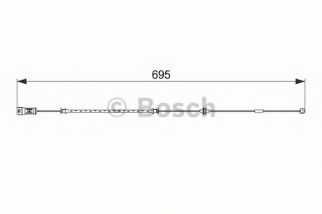 Датчик износа тормозных колодок BOSCH 1987474585 (фото 1)
