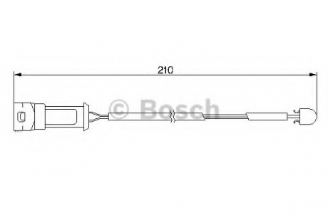 Датчик износа тормозных колодок BOSCH 1987474939 (фото 1)