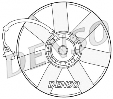 Вентилятор, охлаждение двигателя DENSO DER32002 (фото 1)