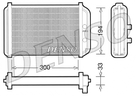Радіатор обігрівача DENSO DRR09033 (фото 1)