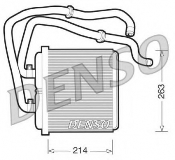 Радіатор пічки DENSO DRR12003 (фото 1)
