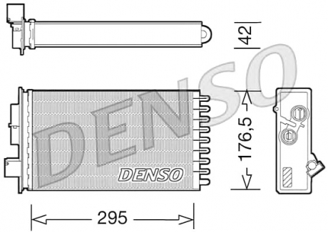 Теплообменник, отопление салона DENSO DRR12022 (фото 1)
