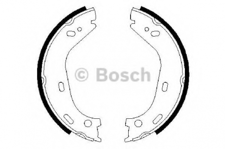 Тормозные колодки барабанные BOSCH 0986487126 (фото 1)