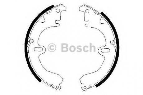 Тормозные колодки барабанные BOSCH 0986487203 (фото 1)