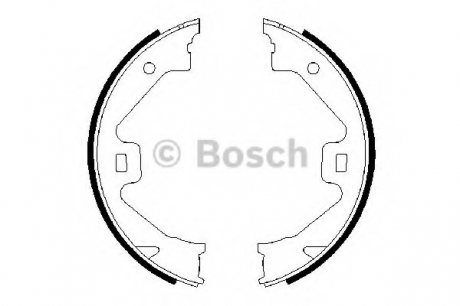 Тормозные колодки барабанные BOSCH 0986487650 (фото 1)