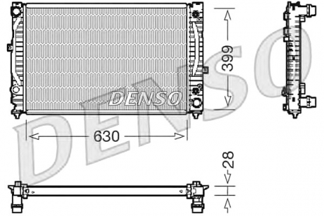 Радиатор, охлаждение двигателя DENSO DRM02031 (фото 1)