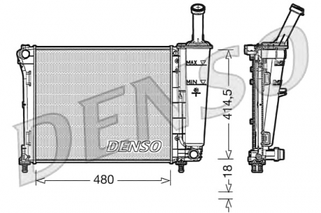Радіатор DENSO DRM09161 (фото 1)