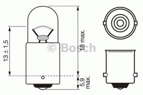 Ліхтар накалу BOSCH 1987302212 (фото 1)