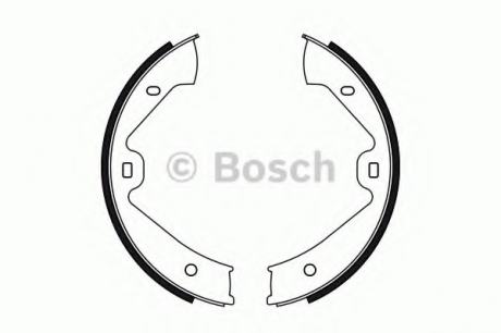 Тормозные колодки барабанные BOSCH 0986487755 (фото 1)